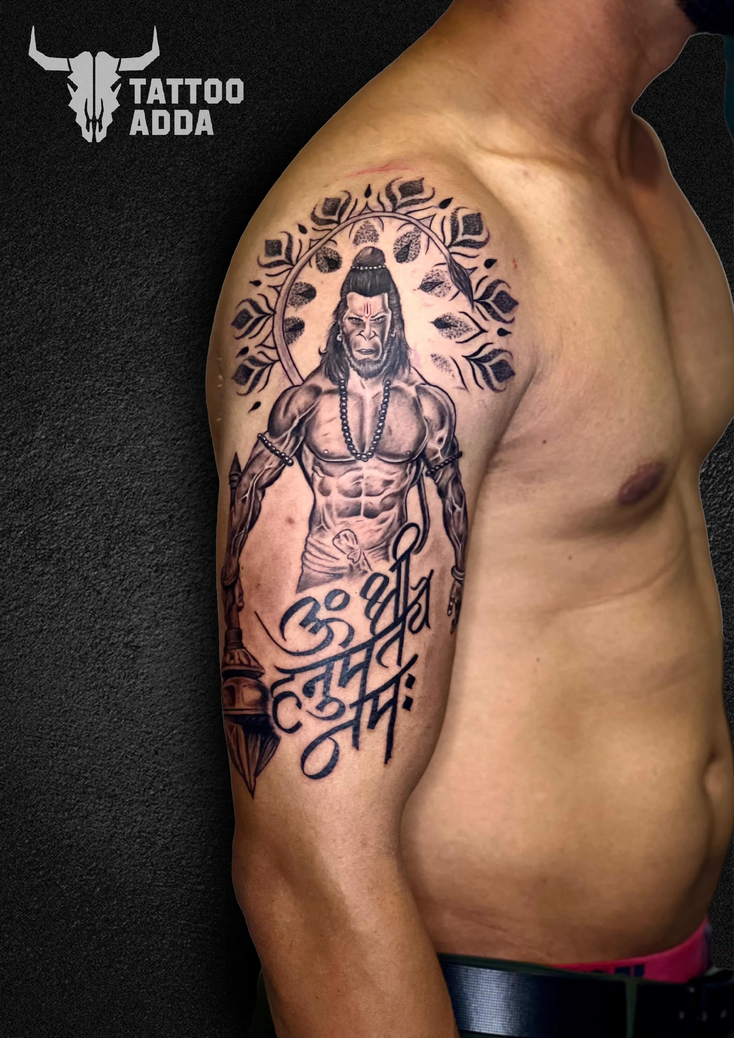 Full Bicep Hanuman — Tattoo Adda