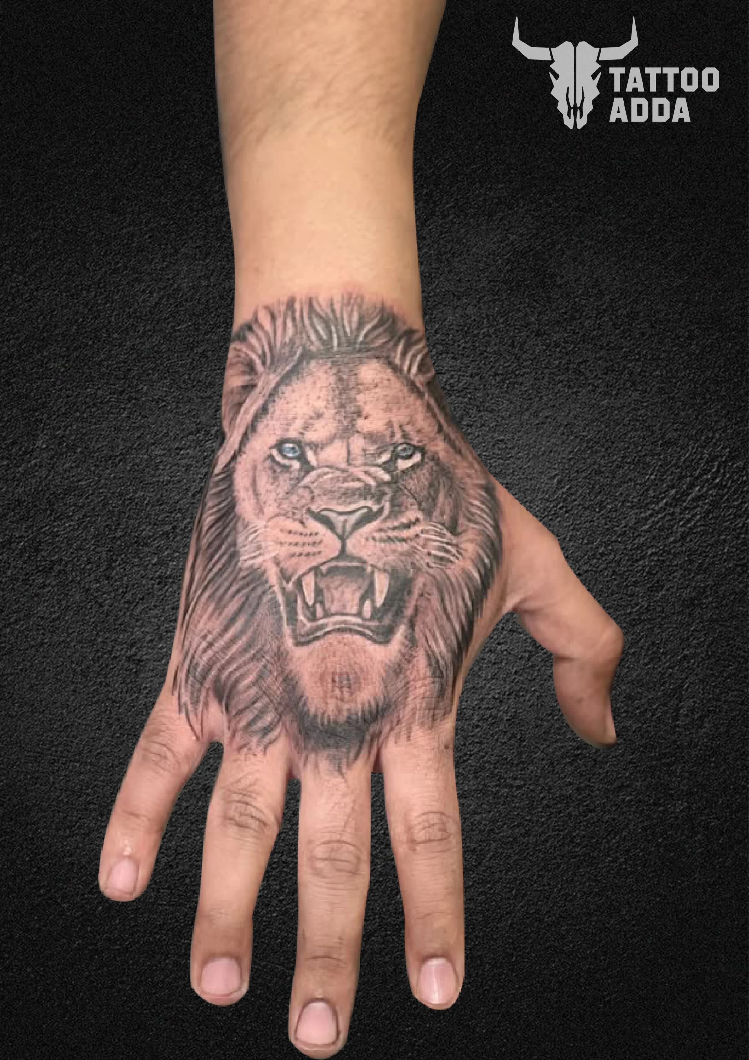 Lion Face — Tattoo Adda