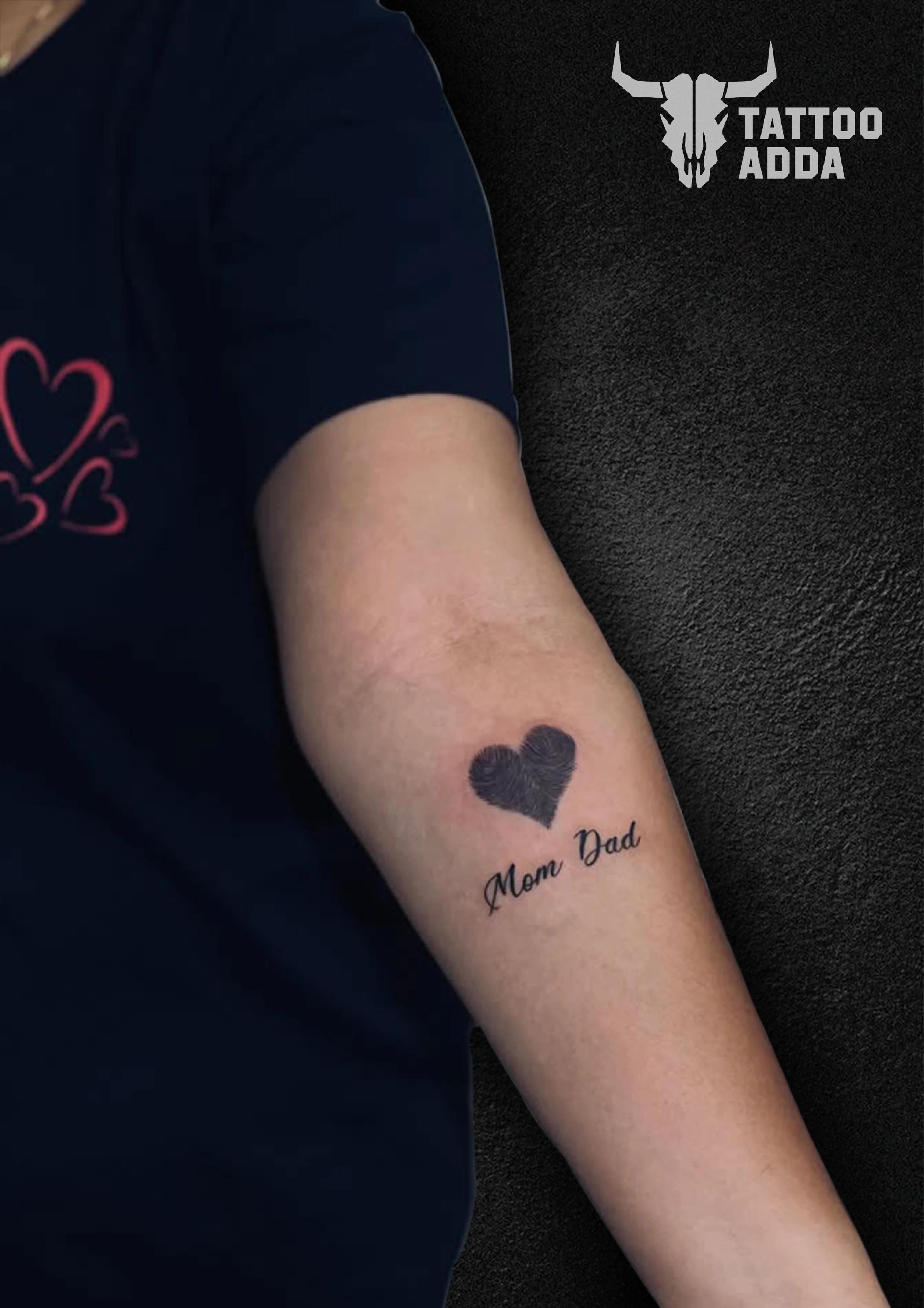 Mom&dad With Fingerprint — Tattoo Adda
