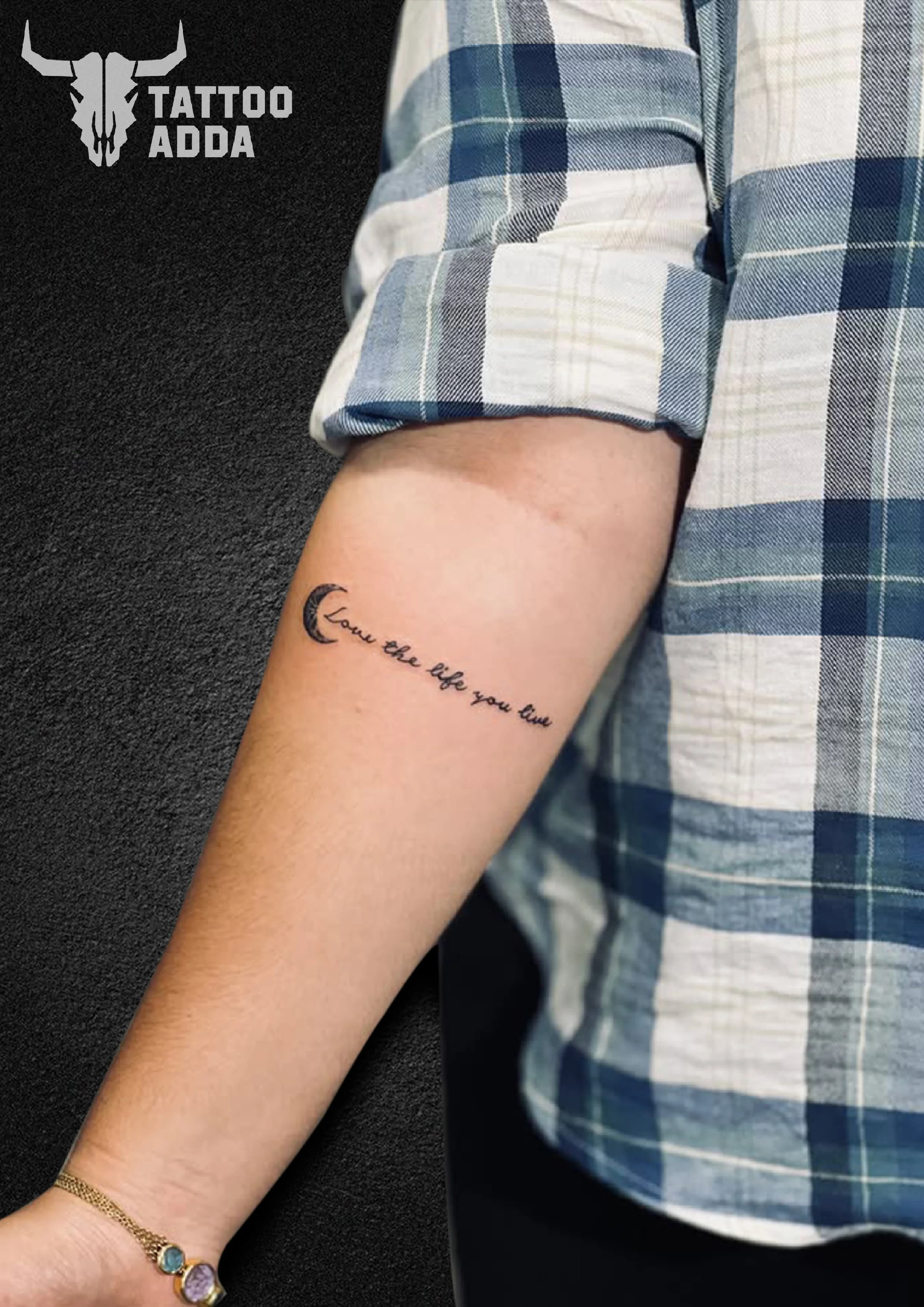 Moon With Thought — Tattoo Adda