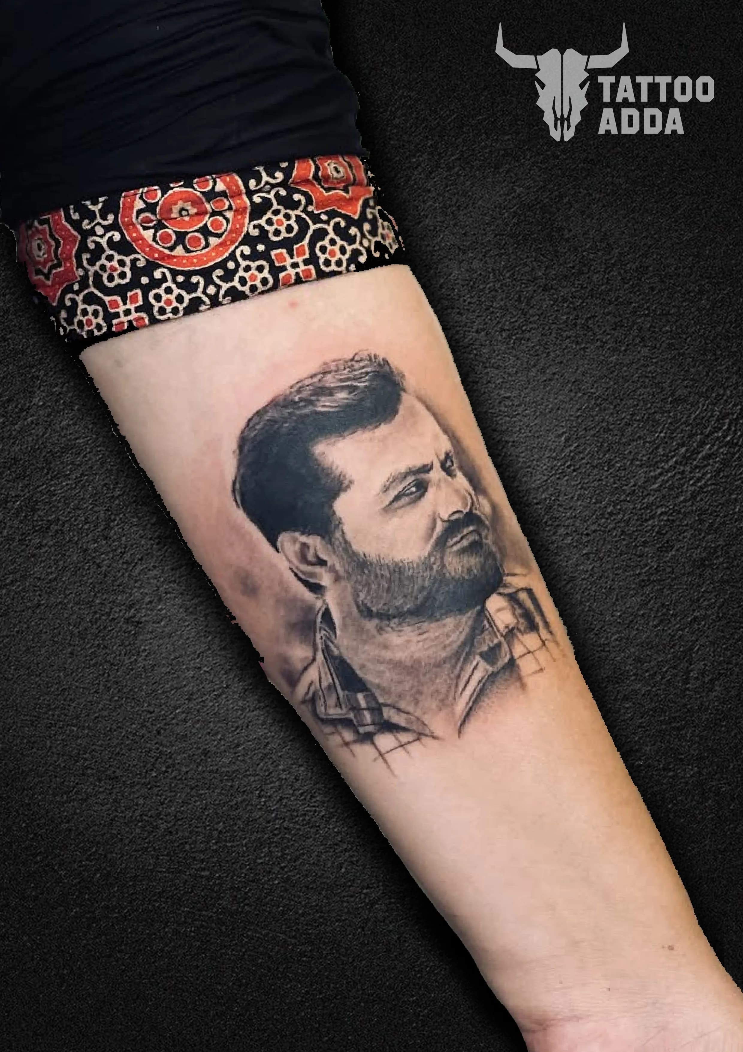 Portrait Edit Front Small Logo — Tattoo Adda