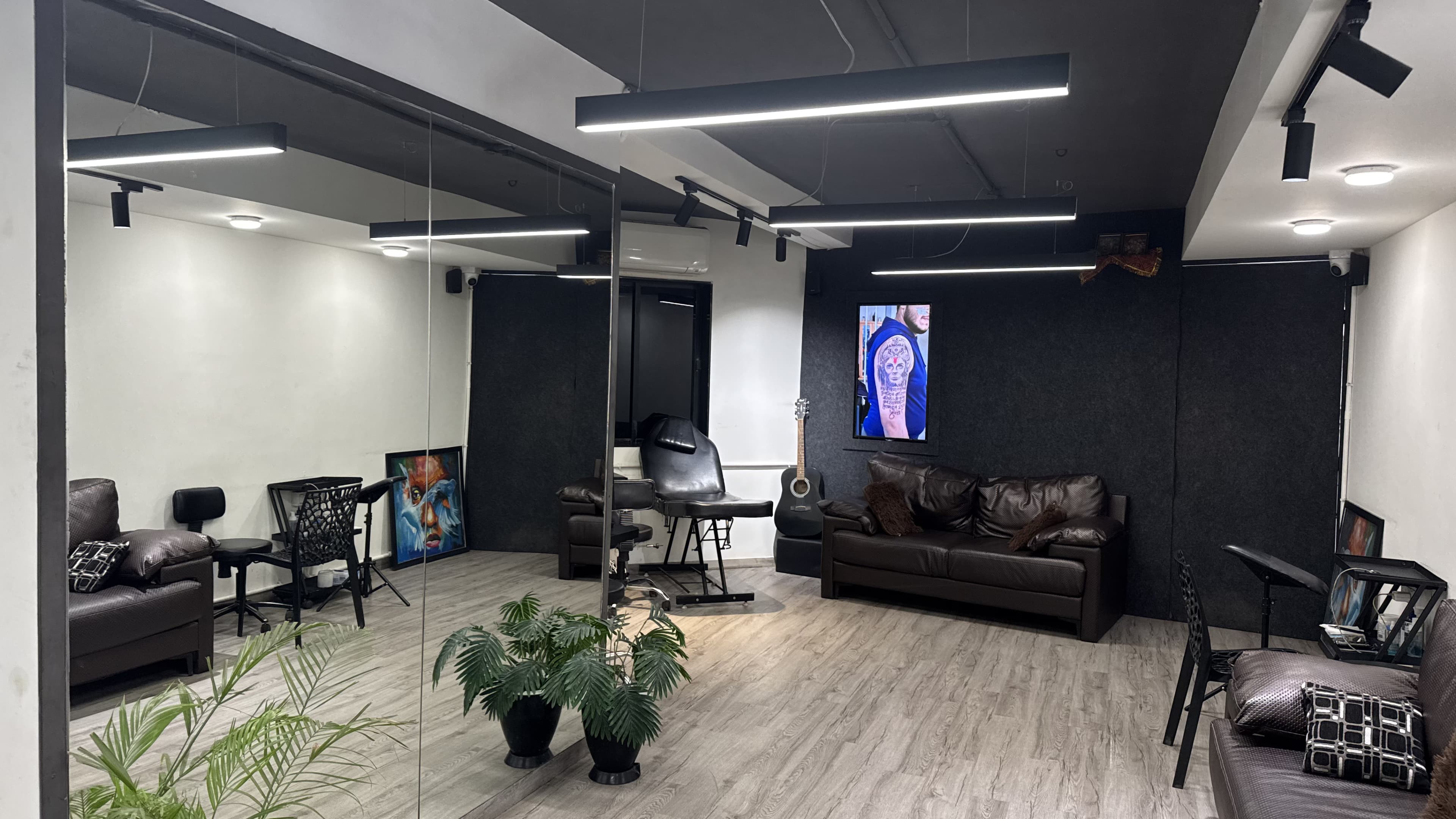 Modern reception area